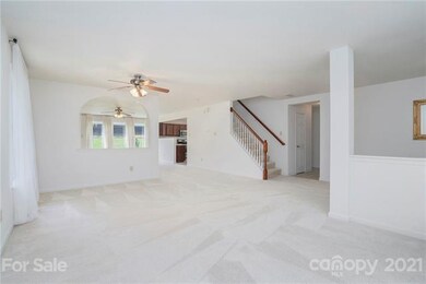 Spacious dining room provides open sight lines to 