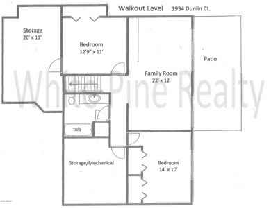 1934 Dunlin - Lower Level Floor Plan