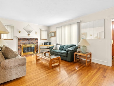 Living room with gas fireplace
