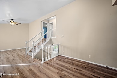View to living room from kitchen
