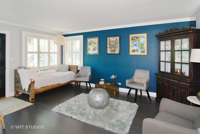 Hardwood Flooring graces the living area of the ho