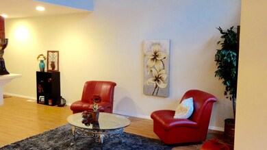 living from dining area