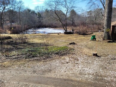 backyard & water on property