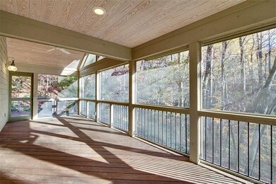 Large screened porch with tongue and groove ceilin