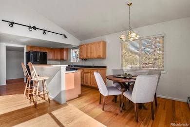 Big breakfast nook just steps from kitchen.