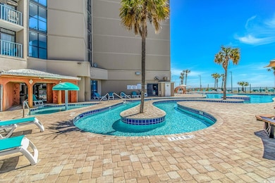 Pool with a patio