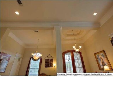 And are greeted by a foyer with a 14' triple-tray 