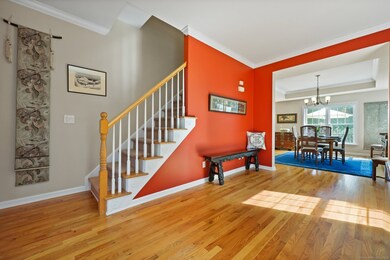 The front entry is considered a seating room it is