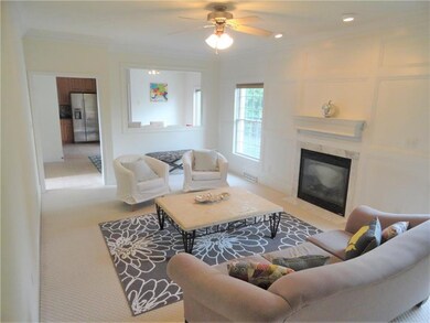 A view of the gorgeous and stylish family room loc