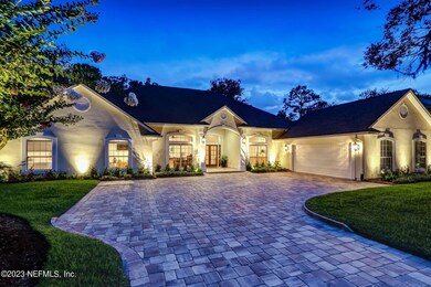 Generous Pavered driveway