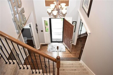 Grand 2 Story Entry w/ Beautiful Hardwood Floors