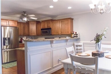 Dining adjacent to kitchen.