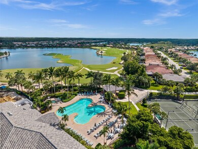 Aerial view of the community center grounds
