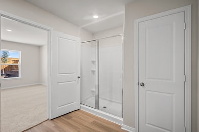 Primary Bathroom comes with a large shower.