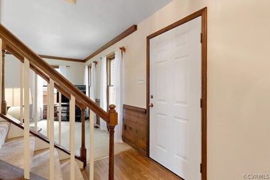 Hardwood Foyer. Open the floor door to the storm d