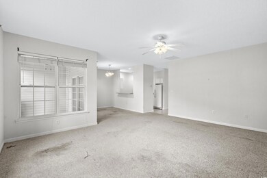 Unfurnished bedroom featuring ceiling fan with not