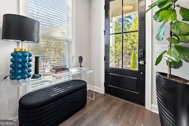 Entry foyer with security pre wire for motion or glass break sensors