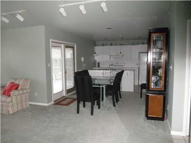 Looking towards dining & kitchen.