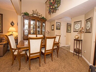 Formal Dining Room is easily accommodated with a l