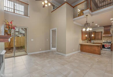 Open floor plan kitchen and living area