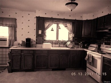 Corian type countertops.  Lots of cabinets