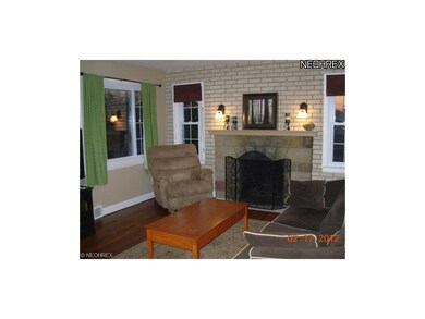Living Room with woodburning fireplace