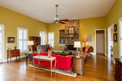 Spacious Living Room with 12ft Ceilings.