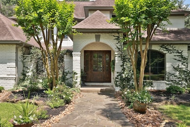 The home was updated to a painted brick exterior w