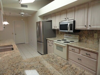 kitchen featuring new granite counters