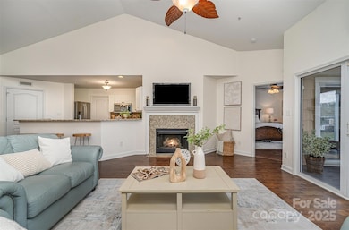 Living Room with Gas Fireplace