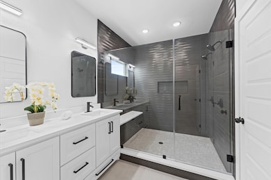 Take a look at the impressive frameless shower tha