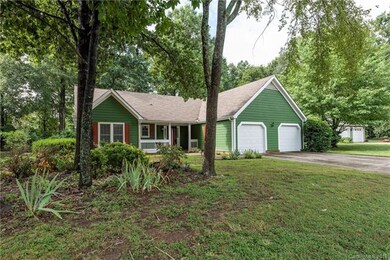 Pretty yard with mature trees