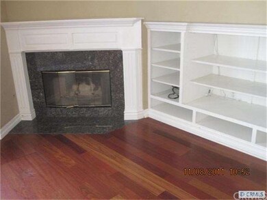 Fireplace and built ins.