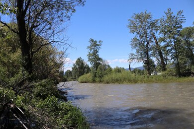 On the bank looking south