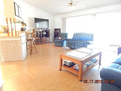 Laminated flooring in all of the living rooms.  Th