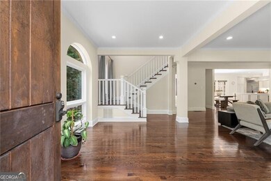 Front door opens onto open foyer