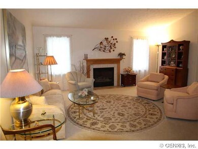 Living Room. Spacious room with cathedral ceiling 