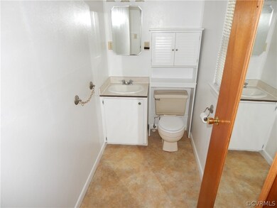 Half Bath off of the Master Bedroom
