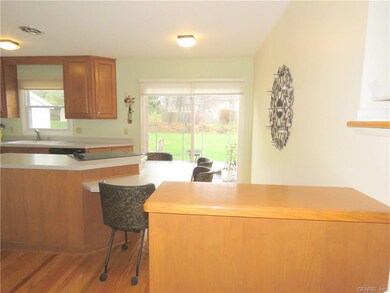 VIEW of Kitchen from Foyer *NEW Sliding Glass Door