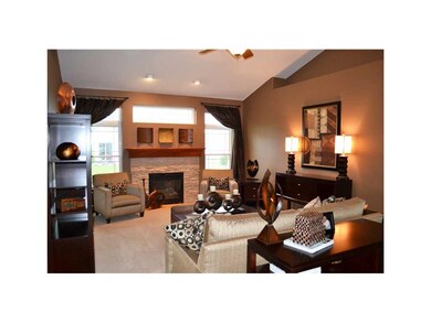 Great Room. Great room with vaulted ceilings and s