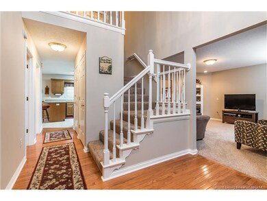 Welcoming front entry foyer features gorgeous new 