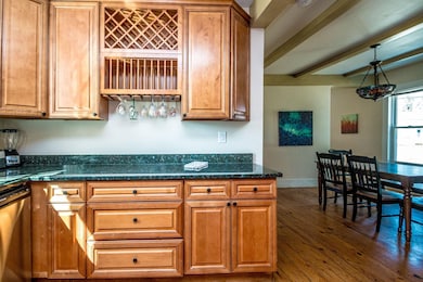 kitchen to dining area