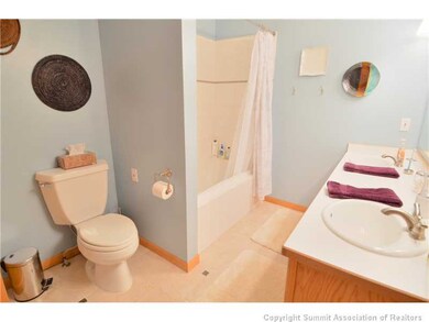 Bathroom. Double sink vanity in the master bathroo