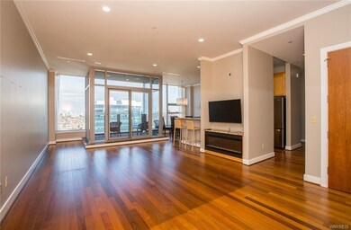 Great room leads to a balcony with incredible view