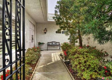 Gates provide privacy to your entry courtyard.