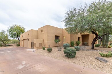 Three car garage in Sonoran Vista.