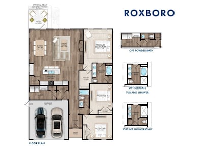 Rendering only. Plan orientation, colors, upgrades
