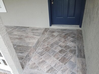 Tiled entryway