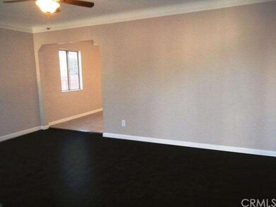 Living room view from front door, new wood laminat