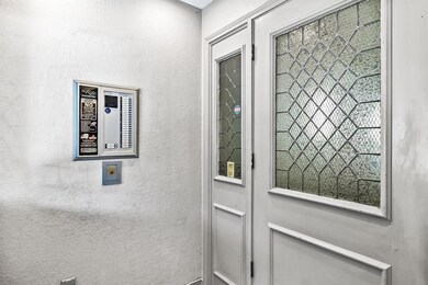 Contolled access lobby, unit is corner unit left o